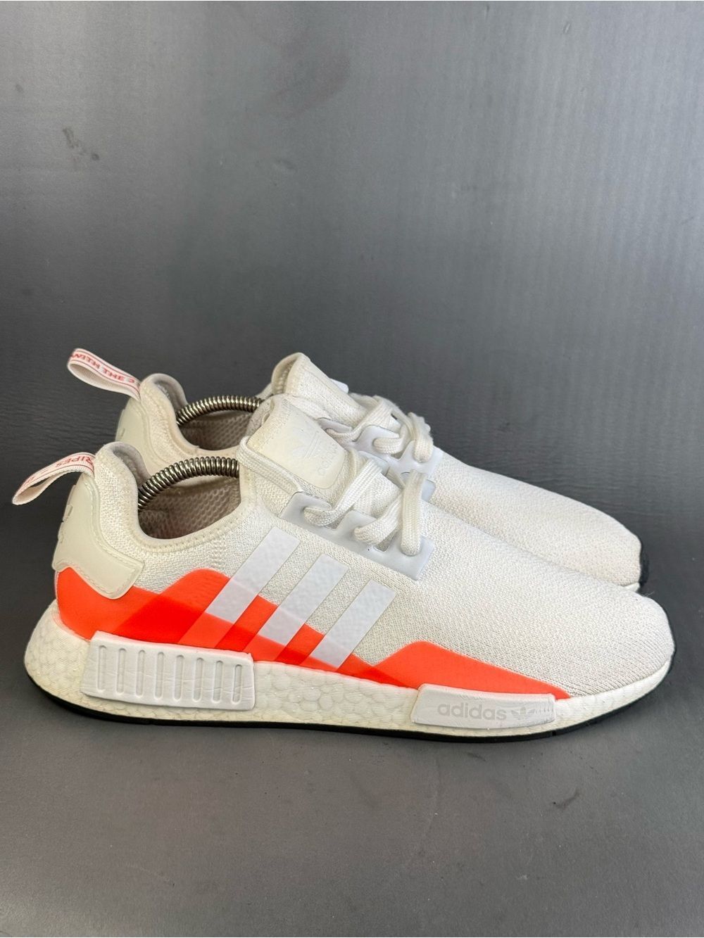 Adidas NMD_R1 'White Solar Red' athletic sneaker shoes men’s size 11